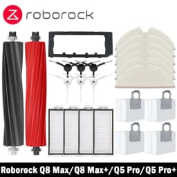 Roborock Q8 Max Q8 Max Plus Q8 Max + Q5 Pro Q5 Pro Plus استبدال أجزاء الملحقات فرشاة جانبية رئيسية فلتر Hepa ممسحة كيس لجميع الغبار
