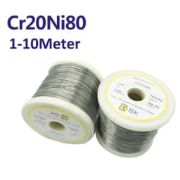 1-10 متر قطع رغوة سلك مقاوم للحرارة أسلاك Cr20Ni80 التدفئة سلك 0.1 مللي متر-4.0 مللي متر سلك نيتشروم صناعة