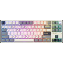 آر كيه رويال كلادج 75% TKL برو RGB مع مفاتيح شيري لوحة مفاتيح للالعاب، سلكي، (متوافق مع الكمبيوتر المحمول والمكتبي وكمبيوتر الالعاب المكتبي (ويندوز، رمادي