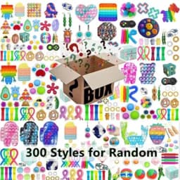 3-50 قطعة ألعاب متململة عشوائية حزمة الهدايا الغامضة صندوق مفاجأة 300 مجموعة تململ مختلفة ضد الإجهاد الإغاثة لعب للأطفال