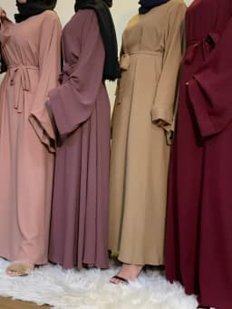المرأة المسلمة العربية دبي عباية العيد حجم كبير فستان طويل متواضع رمضان بلون الصلاة رداء قفطان فام الملابس الإسلامية