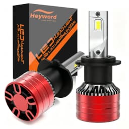 Heyword 2 قطعة سيارة العلوي H4 H7 LED H11 9005 9006 H1 لمبات السيارات 390 واط 129000LM ضوء مصباح 6000 كيلو 12 فولت Led المصابيح الأمامية