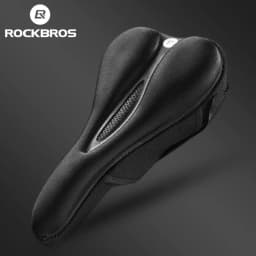 ROCKBROS سيليكون دراجة السرج الجوف تنفس الجبلية مقعد للدراجة غطاء الوسادة حصيرة هلام السيليكا السرج الدراجات اكسسوارات جزء