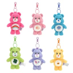 الرعاية الدببة أفخم Kawaii Carebears قوس قزح الدب أفخم أنيمي هواية لعبة حقيبة سلسلة مفاتيح مع دمى الصوت هدايا عيد الميلاد عيد الميلاد
