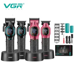 VGR الراقية الشعر المتقلب قطعتين مجموعة الجسم المعدني 9000 دورة في الدقيقة مقص الشعر سبيكة شفرة رئيس النفط رئيس نحت دفع القص V-886 S2