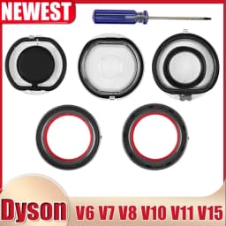 صندوق الغبار العلوي حلقة لإحكام الإغلاق الثابتة وغطاء قاعدة لدايسون V6 V7 V8 V10 V11 V15 مكنسة كهربائية كوب الغبار استبدال قطع الغيار