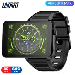 ساعة ذكية جديدة LOKMAT APPLLP 9 MAX بنظام أندرويد 15 وشبكة 4G للرجال، شاشة كبيرة عالية الدقة 2.88 بوصة، معالج ثماني النواة MT6769، ذاكرة 4 جيجابايت وتخزين 64 جيجابايت، كاميرات مزدوجة، واي فاي، جي بي إس