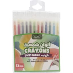 روكو قابل للالتواء قلم طباشير بلاستيكي، 12 لون