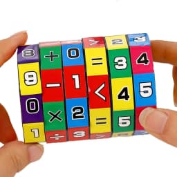 مونتيسوري اسطوانة سحرية أرقام الرياضيات مكعب الحساب لعبة أطفال الرياضيات العد لعبة لغز للأطفال التعليم التعلم