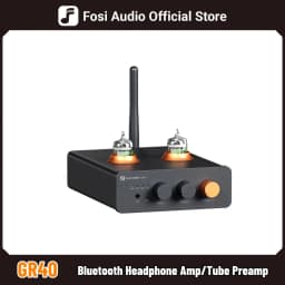 فوساي أوديو GR40 مضخم صوت بلوتوث USB DAC مع مضخم أنبوبي ومضخم سماعات مدمج متوافق مع V3 وZA3