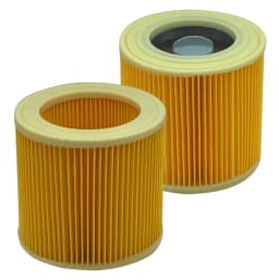 1/2 حزمة فلتر بديل 6.414-552.0 - متوافق مع المكانس الكهربائية من سلسلة Karcher WD1/WD2/WD3، MV2/MV3