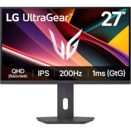 ال جي 27G610AB 27 بوصة، شاشة ألعاب، ليد، 200 هرتز، 1 مللي ثانية (GtG)، اسود