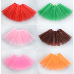 فتاة مرونة الباليه Dancewear تنورات قصيرة لحفلة عيد ميلاد الرقص 3 طبقة تول توتو تنورة للأطفال الأميرة 2-8Y الفتيات