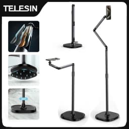 TELESIN المغناطيسي الهاتف المحمول الطابق حامل الكابولي البث المباشر اللوحي قوس رفع قوس حامل هاتف المحمول العالمي