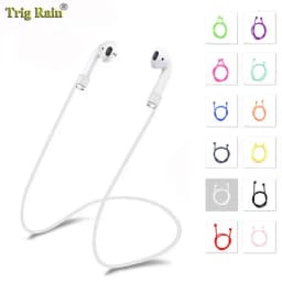 حزام سماعة الأذن لأجهزة Airpods مكافحة خسر حزام سلسلة حبل لسماعات بلوتوث سلك كابل السيليكون
