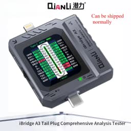كاشف المكونات الخلفية للهاتف المحمول QIANLI iBridge A3 يدعم أجهزة واجهة Lightning وType-C لهاتف IPhone Huawei Samsung XM