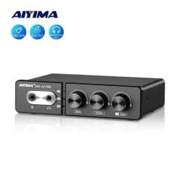 AIYIMA الصوت DAC-A2 PRO USB الألعاب DAC مضخم ضوت سماعات الأذن محور USB فك صغير ل PS5 سطح المكتب سماعة الألعاب مكبرات الصوت النشطة