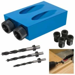 النجارة ثقب مائل الحفر محدد ثقب الجيب الرقصة للحفر 15 درجة زاوية دليل الحفر مجموعات DIY بها بنفسك الناخس أدوات النجارة