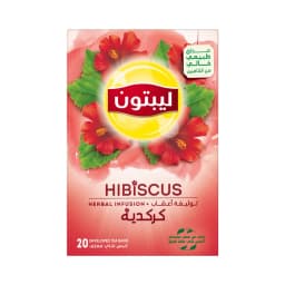 ليبتون شاي كركديه توليفة أعشاب 20 كيس شاي