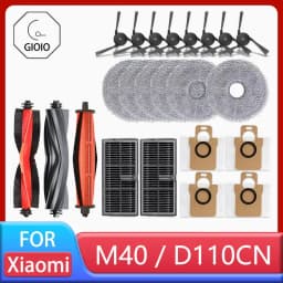 ل XIAOMI MIJIA M40 D110CN أومني لانهائي روبوت استبدال أجزاء فرشاة جانبية رئيسية فلتر Hepa ممسحة القماش كيس لجميع الغبار الملحقات