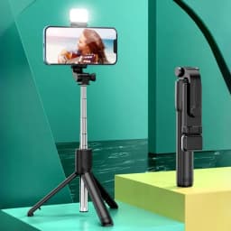 FGCLSY Monopod مصراع التحكم عن بعد ملء الضوء آيفون سامسونج Xiaomi حامل الهاتف ترايبود صغير سماعة لاسلكية تعمل بالبلوتوث Selfie عصا