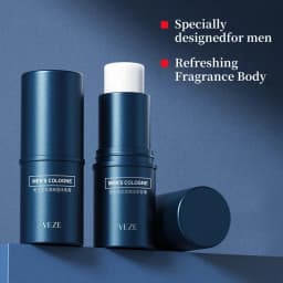 عطر صلب للرجال من فانزين - رائحة خفيفة ومنعشة، يمكن استخدامه على كامل الجسم، تصميم عصا محمولة، مناسب للسفر