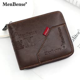 جديد الرجال سستة محافظ حامل بطاقة قصيرة Vintage الذكور المحفظة عالية الجودة بولي Leather الجلود الكلاسيكية عملة جيب المحفظة للبنين