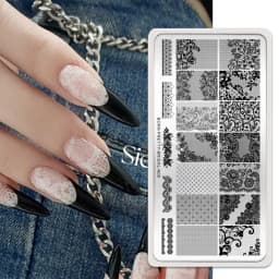 ولد جميلة الكلاسيكية منقوشة الفرنسية مسمار ختم لوحات سهلة تصميم زهرة يترك مسمار الطباعة الاستنسل الأزهار خط ختم قالب