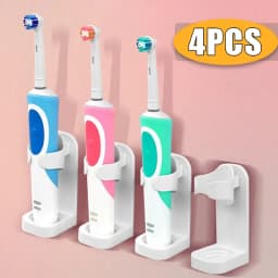 Traceless حامل فرشاة الأسنان حمام الحائط فرشاة الأسنان الكهربائية أصحاب الكبار فرشاة الأسنان حامل شماعات اكسسوارات الحمام