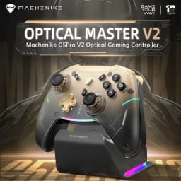 MACHENIKE G5Pro V2 ثلاثي الوضع وحدة تحكم الألعاب الزناد البصري ABXY زر عصا التحكم القابلة للتبديل السريع بدقة 4K للتبديل PC