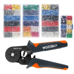 WOZOBUY سداسية الذاتي قابل للتعديل اسئلة ، الطويق العقص أداة عدة ، المكشكش عدة مع 400/800/1200/1800/1900 قطعة محطات الأسلاك