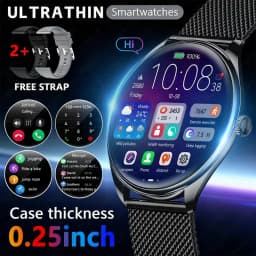 ساعة ذكية DAORKOW 2026 الجديدة بشاشة AMOLED مقاس 1.43 بوصة بدقة 466*466 للرجال والنساء، مع ميزة الاتصال عبر البلوتوث، وتتبع اللياقة البدنية، ومقاومة للماء، ونحيفة للغاية