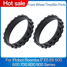 أجزاء الجلد للإطارات لـ IRobot Roomba I7 E5 E6 500 600 700 800 900 Series Robot Vacuum المضادة للانزلاق المطاط عجلة قطع الغيار