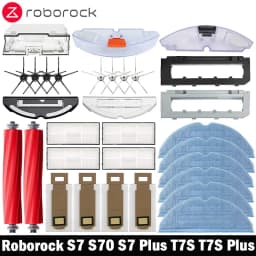 Roborock S7 S70 S7 Plus T7S T7S Plus ملحقات المكنسة الكهربائية الروبوتية فرشاة رئيسية فلتر Hepa المماسح كيس لجميع الغبار استبدال أجزاء