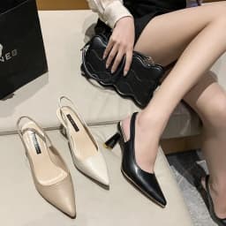 صيف موضة جديدة تنفس أشار تو كعب ستيليتو بولي أحذية مريحة وأنيقة أحذية نسائية الفم الضحلة مثير الصنادل