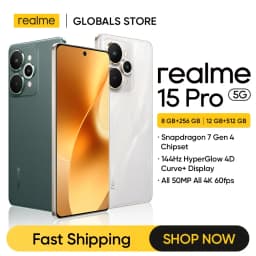 هاتف ذكي Realme 15 Pro 5G NFC Snapdragon 7 Gen 4 شرائح كاميرا ثلاثية 50 ميجابكسل 6.8 بوصة 144 هرتز 4D منحنى + عرض بطارية 7000 مللي أمبير في الساعة 80 وات