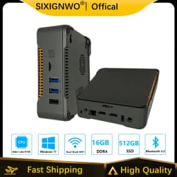 كمبيوتر صغير معالج Intel N100 4-core 4-thread كمبيوتر 16GB DDR5 512GB SSD WiFi 5G BT4.2 كمبيوتر صغير سطح المكتب Comp لتقوم بها بنفسك كمبيوتر ألعاب