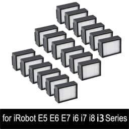 فلتر HEPA لمكنسة آي روبوت رومبا إيفو، سلسلة i,e: E5 E6 E7 I1 I3 I4 I5 I6 I7 I8 E، سلسلة I، مكانس كهربائية روبوتية