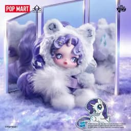 POP MART SKULLPANDA x My Little Pony Series دمية قطيفة معلقة، صندوق الغموض الأصلي، صندوق عشوائي، ألعاب للاستكشاف، زينة للحقيبة، مجسمات