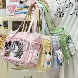 حقيبة باليه جيرل كبيرة الشهية Itabag يابانية ذات اتجاهين بكتف واحد حقيبة كروس هدية للأصدقاء حقيبة يد نسائية