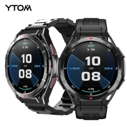 YTOM X2 GPS 3ATM مقاوم للماء SmartWatch البوصلة 1.43 بوصة Amoled HD شاشة مستديرة الرياضة ساعة ذكية PK ستراتوس 2 الترا للرجال
