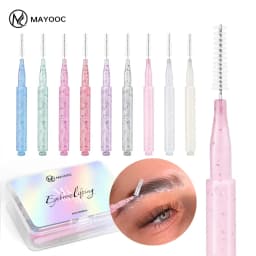MAYOOC فرشاة الحاجب الصغيرة الحاجب بيرم فرشاة المتاح الحاجب رفع فرش انحناء مايكرو رمش فرشاة تطبيق أدوات