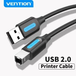 Vention USB كابل الطابعة USB نوع B ذكر إلى ذكر USB 2.0 كابل لكانون إبسون HP ZJiang طابعة ملصقات USB 2.0 كابل الطابعة