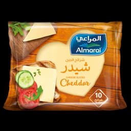 شرائح الجبن شيدر (١٠ شرائح)