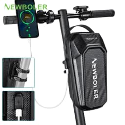NEWBOLER 3L/5L سكوتر كهربائي حقيبة الملحقات حقيبة السيارة الكهربائية مع منفذ USB مقاوم للماء سكوتر الجبهة حقيبة الدراجة حقيبة