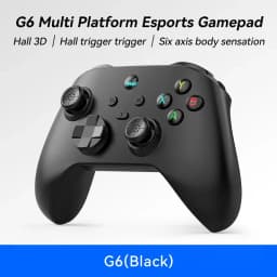 وحدة تحكم ألعاب لاسلكية G6 مع زر تشغيل وعصا تحكم تدعم أجهزة Switch/PC/Android/iOS