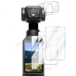 زجاج مقسى 9H لـ DJI Osmo Pocket 4 3، طبقة حماية شاشة عدسة الكاميرا من الزجاج فائق الوضوح لملحقات DJI Pocket4