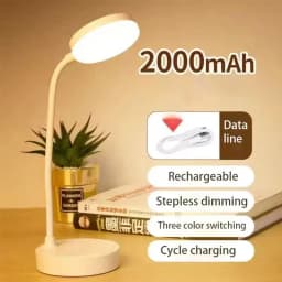 المحمولة LED لمبة مكتب حماية العين 3 طرق يعتم لغرفة النوم السرير USB اللمس تهمة كلية طالب كتاب قراءة Lamp2024