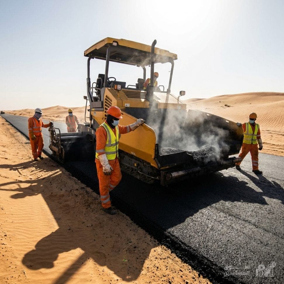 خدمات سفلتة ورصف طرق ومواقف بجودة عالية