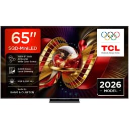تي سي إل تلفزيون SQD-Mini LED 65 بوصة بتصميم فائق النحافة ودقة4K UHD أسود 65C8L